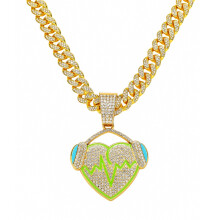 Hip Hop Pendant Necklace for Men and Women with 15mm
