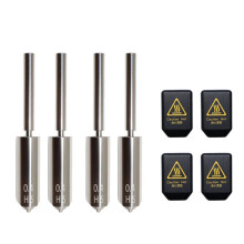 Lot de 4 Buses de 0,4 mm avec Manchon en Silicone pour Extrudeuse pour pour Kobra S1 Max Heatbreak Hotend - Installation Rapide