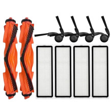 Accessoires Compatibles avec L'Aspirateur Robot pour S40 / OV81 : Brosse Principale, Brosse Latérale, Filtre HEPA (10 Pièces)