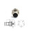 M8 Sensor Connector Panel Back Mount Waterproof Flange 1