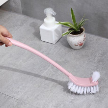 Toilet Bowl Brush Dual-Head Flexible Rubber Slit Bristles