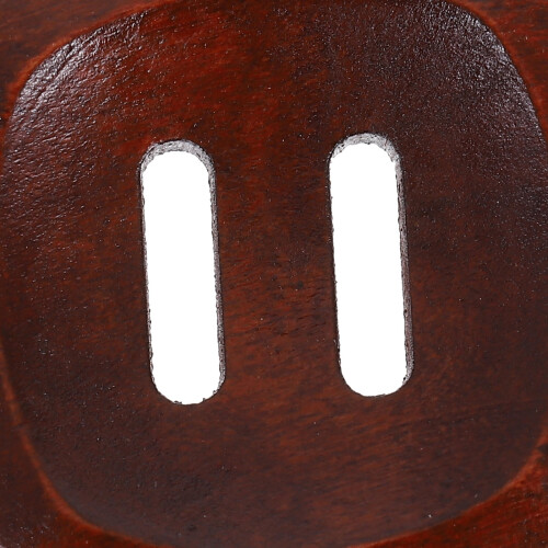 Brown Wood Coat Buttons Two-Hole 10 pcs 2