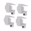 Boat Fender Clips Gray 4 Pcs 2