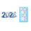 Christmas Window Clings Snowflake Light Blue Ice Design 1 2