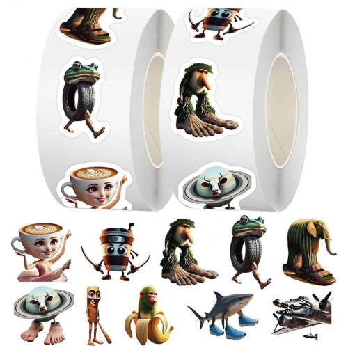Brainrot Tralalero Tralala Sticker Pack 2 Pack 1000 pcs