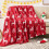 Reindeer Plush Throw Blanket Soft Holiday Home Decor 1