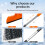 Ice Scraper and Snow Brush 49.2 inch Extendable Purple 5