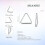 Sterling Silver Open Hoop Earrings Triangle Drop 1 Pair 5