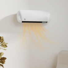 HOMCOM Ceramic Electric Heater 2000W with Fan, Wall Mounted, White