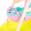 Mini Slide Toy Model Plastic 2 Pieces Pink 7
