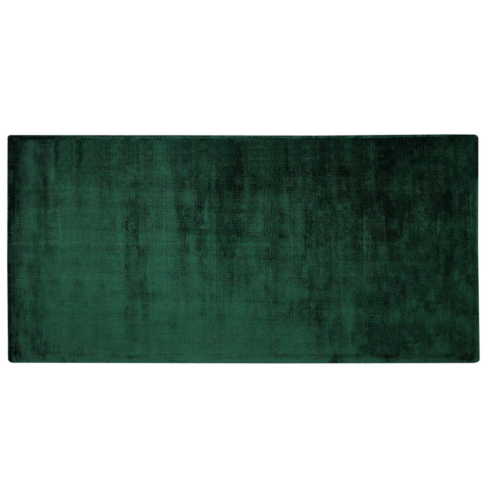 Photos - Area Rug Beliani Rug GESI II Dark Green 80 x 150 cm Viscose 
