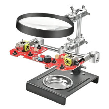 Welding Magnifying Glass 3-in-1 Hand Soldering Magnifier with Iron Stand, Desktop Tool for Repairing & Precision Work