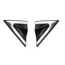 1 Pair Front Mirror Molding Trim for Santa Fe Corner Triangle 86180-2W000 86190-2W000