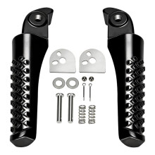 Bike Foot Pegs Kit, Replacement for CT200U CT200U-EX BT200X CT100U CC100X 97cc 196cc 200cc Minibike Black