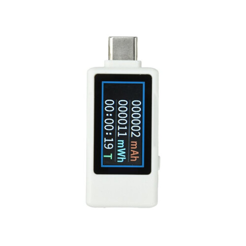 Type-C Tester DC4-30V TFT Digital Voltmeter Ammeter Power Capacity Meter Bidirectional Current Measurement