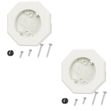 Octagon Siding Mounting Kit, 8141 Vertical Siding Lamps Mounting Plate Siding Light Blocks for 1/2inch Lap Siding