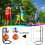 Basketball Hoop Stand Adjustable Space-Saving Rack 8-Ball 7