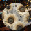 Rustic Barn Sunflower Ornament White Grey Wood 7