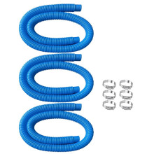 32mm Swimming Pool Hose with 6 Steel Clips Connector Kit Replacement Pools Filter Pipes Above Ground Water Pipe