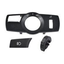 Kit de Couverture de Commutateur de Phare 3 Pièces + Panneau de Lumière de Brouillard Avant 61316803965 pour X3 X4 F10 F11 F18 F07 F01 F02 F04