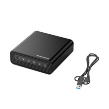Blueendless 4 Bay M.2 NVMe SSD Enclosure 10Gbps USB C External Storage Dock Supports 32TB Capacity with Cooling Fan EU PLUG