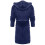 Women's Hooded Terry Cloth Bathrobe Navy Large 4