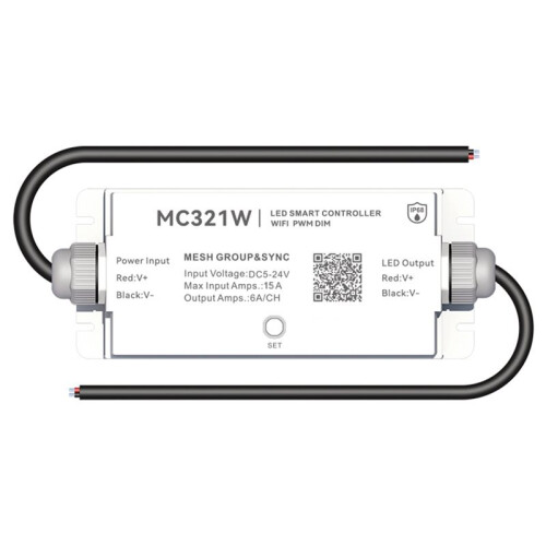 ZIGBEE MESH MC321Z Waterproof LED Controller LED Strip DC5-24V Single Color Tuya WiFi Zone Sync Music Dimmer