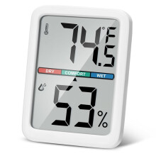 Thermomètres Numériques Hygromètre, Grand Écran LCD Thermomètres de Pièce Température, Thermomètres Muraux Humidité Intérieure