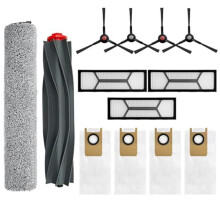13-Pack Vervangingskit voor Omni S1/S1 Pro: Hoofdborstel, Zijborstels, Wasbare Filters, Stofzakken & Mop Pads