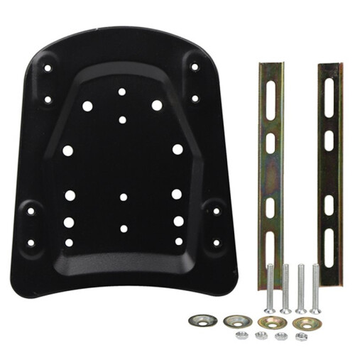 Black Universal Motorcycle Tail Box Base Plate, Trunk Adapter Floor Panel for Rear Luggage Rack