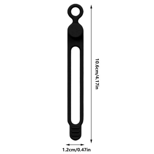Silicone Cable Ties Flexible Reusable 4-Pack 2