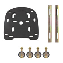 Motorcycle Top Case Mounting Plate Adapter for Universal Mount Rack Support Bracket with Screws