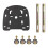Motorcycle Top Case Mounting Plate Adapter for Universal Mount Rack Support Bracket with Screws 1