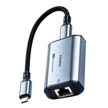Fenvi 10GbE Ethernet Adapter RTL8159 Chip Type-C USB 3.2 to RJ45 10G High-Speed External Network Card for PC Win 10/11
