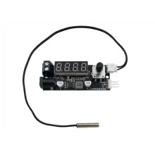 DC12V 3A PWM Fan Speed Controller 2/3 Wire Fan Governor Temperature/RPM Display Temperature Control Cooling