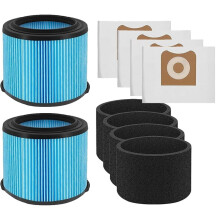 VF3500 Filter Geeignet für Ridgid 3-4,5 Gallonen Nass-/Trockensauger für Ridgid WD3050, WD4070, WD4080, WD4522