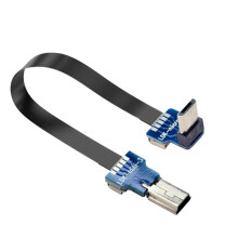 Cavo A Nastro di Estensione FFC Type-C Micro-USB 90 Slim Flat Soft Flessibile FPC Carica 20CM