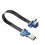 FFC Type-C  Micro USB Extension Ribbon Cable 90 Slim Flat Soft Flexible FPC Charge 20CM 1
