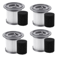Filtre HEPA pour MHRMHR KP1108/AIRDIYA P1 /VG3/Bieiao Aspirateur Sans Fil Filtres Lavables avec Éponge 4 Pièces