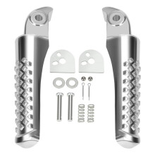 Bike Foot Pegs Kit, Replacement for CT200U CT200U-EX BT200X CT100U CC100X 97cc 196cc 200cc Minibike Silver