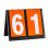 Flip Scoreboard Portable PU Leather 2-Digit 1