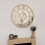 Charles Bentley Charles Bentley Coniston Mirrored Skeleton Wall Clock, Bronze 80x80x5cm 11