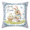 Easter Bunny Spring Pillow Cover Square 18x18 Inch 5
