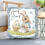 Easter Bunny Spring Pillow Cover Square 18x18 Inch 7