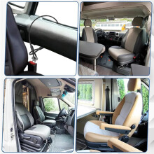 Pack of 2 Motorhome Cab Security Door Straps-Locks Doors Using the Seatbelt Anchor Wear RV Door Anti-Theft Device