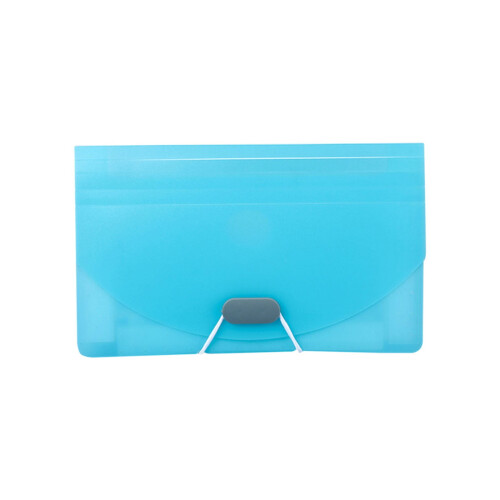 Blue Mini A6 Expanding File Folder with 7 Pockets 1