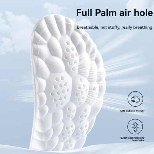 PU Shoe Insoles Soft Breathable Moisture-Wicking Shockproof