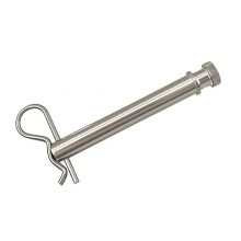 TS35010 Vervangende Trekhaakpen en Clip van Roestvrij Staal, Compatibel met B&W 2-Inch en 2,5-Inch Aanhangwagens