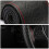 Hand-sewn leather steering wheel wrap with embossed pattern 8