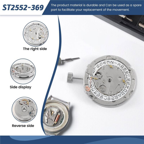 ST2552-369 Single Calendar Machine 4.5 Digit Calendar Fully Automatic Mechanical Movement Six-Pin Multi-Function